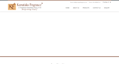 Desktop Screenshot of karnatakafragrance.com